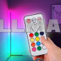 Напольная угловая RGB лампа торшер EL-2187 управление с пульта и телефона 140 см